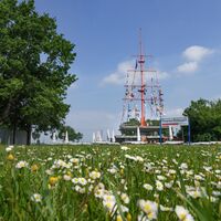 Fahnenmast auf der Mühlenweide Ruhrort