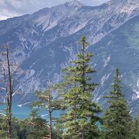 Ausblick zum Achensee während der MTB-Tour "Rund um den Unnutz"