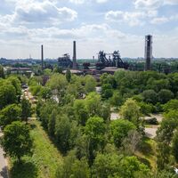 Blick auf den Landschaftspark Duisburg-Nord