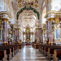 Ein Blick in die Klosterkirche Fürstenfeld