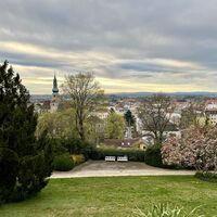 Blick vom Beethoventempel auf Baden