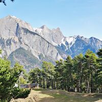 Der Blick öffnet sich in Richtung Falknis und Glegghorn