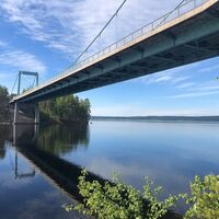 Karisalmi-Brücke, Asikkala, Finnland