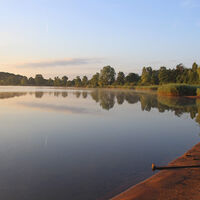 Stausee Losheim bei Sonnenuntergang