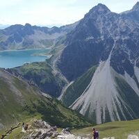 Blick vom Weg zum Lünersee