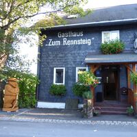 Eingang Gasthaus "Zum Rennsteig"