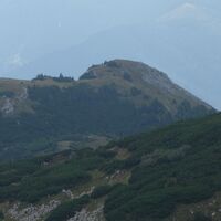 Blick zum Karleck (Abbruch)