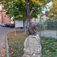 Am Parkplatz - Lasst uns Leben - sehr schönes Motto :-)