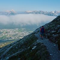 Wanderweg bei der Nördlinger Hütte