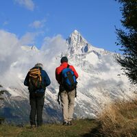 Aussicht auf das Bietschhorn