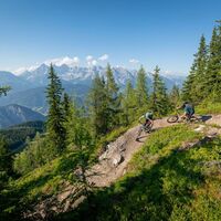 Mountainbiker auf dem Gassl Trail