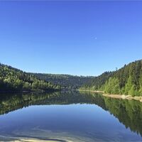 Nagoldtalsperre untere Staumauer (Hauptdamm)