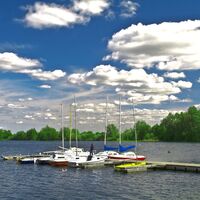 Segelboote auf dem Reeser Meer