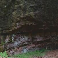Panorama-Ansicht der Hochwaldgrotte bei Eisenach