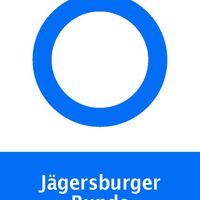 Wegemarkierungszeichen Jägersburger Runde