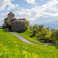 Schloss Vaduz im Frühling