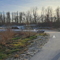 Richtung Donaukraftwerk Altenwörth