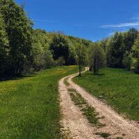 Anstieg in Richtung der Côtière
