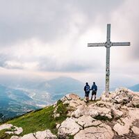 Auf dem Gipfel des Monte Stivo