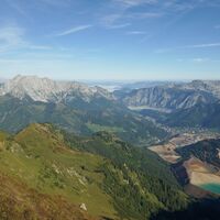 links die Kaiserschildgruppe, rechts Hochblaser, Kaltmauer,...