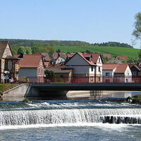 Werrabrücke am Wehr Tiefenort