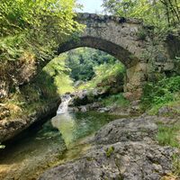 Brücke über den Rio Travasans