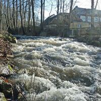 Ohrdruf Frühjahrshochwasser an der Ohra