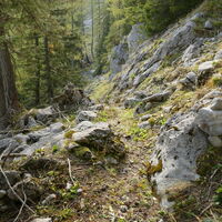 der vermeintliche Abstiegsweg...