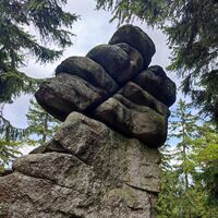 Felsformationen im Gipfelbereich des Bärenstein