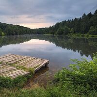 Blick auf den Glashütter Weiher