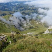Aussicht auf Ofental - Gipfelwanderung Ochsen