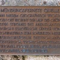 Infotafel bei der Bregquelle