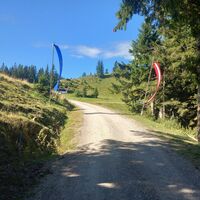 Mit gehissten Fahnen wurden wir begrüsst ;)