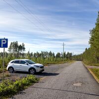 Parkplatz des Familienwegs Pleuna und Siiponjoki an der Pleunantie