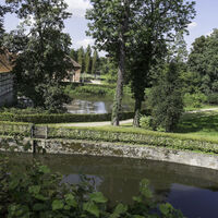 Blick vom Wasserschloss Rheda