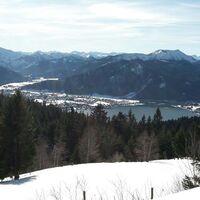 Mittwoch, 24. Januar 2018 Blick von Neureuth auf den Tegernsee