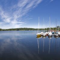 Stausee Losheim mit Segelhafen
