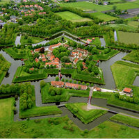 Luftaufnahme Festung Bourtange, Provinz Groningen - NL