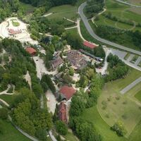 Die Lochmühle aus der Vogelperspektive