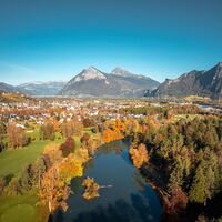 Giessenpark, Bad Ragaz im Herbst