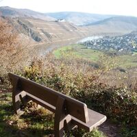 Aussicht zwischen Reiler Hals und dem Prinzenkopf, Blick auf Pünderich