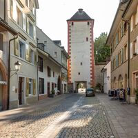 Storchennestturm in der Marktgasse Rheinfeldens.