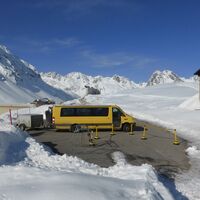Haltestelle Tunnelbus beim Silvrettasee