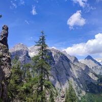 Blick zur Spitzmauer und Großen Priel (re)