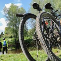 Karlsruhe: Fahrrad fahren in der Natur