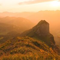 Hoher Stoß, Kanisfluh bei Sonnenuntergang