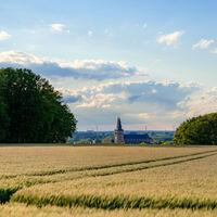 Blick am Fürstenberg auf den Dom St. Viktor