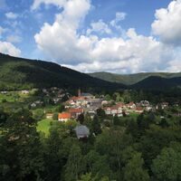 Blick auf Wangenbourg vom Schloss aus