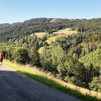 Der Weg in die Melling führt kontinuierlich bergauf