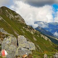 Der letzte Anstieg zum Kleinen Salzkofel.
